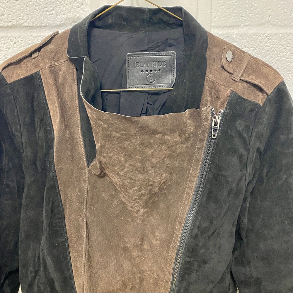 Blank NYC Leather Two Tone jacket